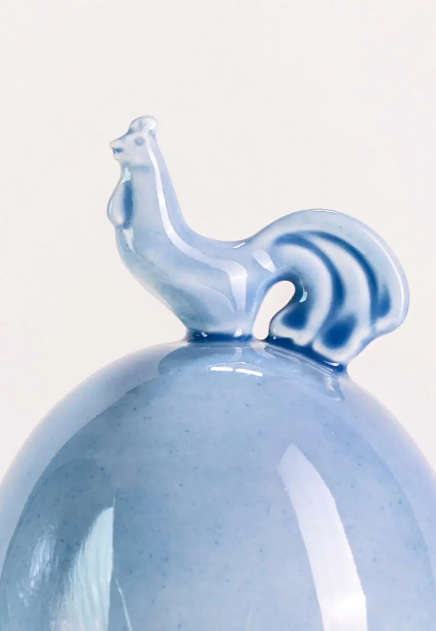 Свічка жовто-блакитна Art Hall Ceramics