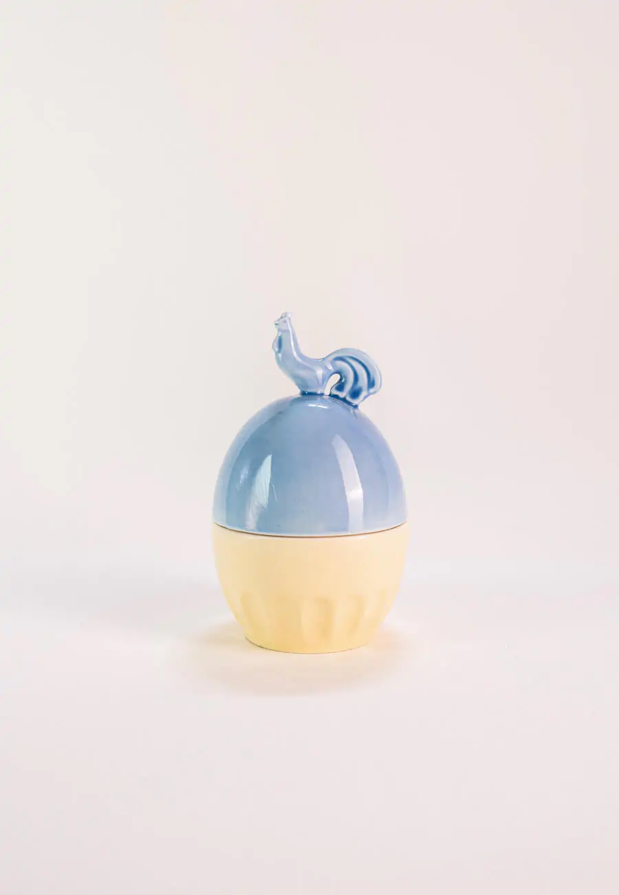 Свічка жовто-блакитна Art Hall Ceramics